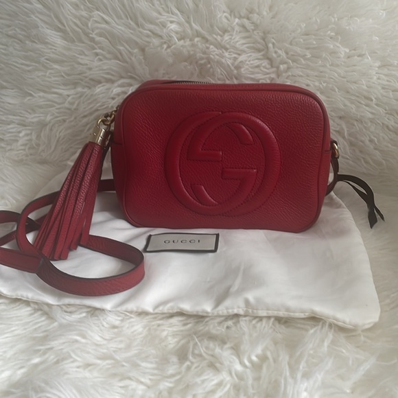 Gucci Red Soho Crossbody Bag - Picture 4 of 17